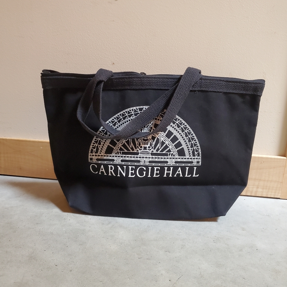 Carnegie Hall Zipper Canvas Tote Bag
